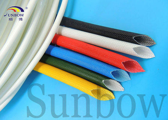 中国 4.0mm の電線の絶縁のシリコーンのガラス繊維のスリーブを付ける製造者中国 サプライヤー
