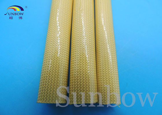 中国 4kv Polyurthaneの樹脂のワイヤー馬具のための上塗を施してあるガラス繊維の袖 サプライヤー