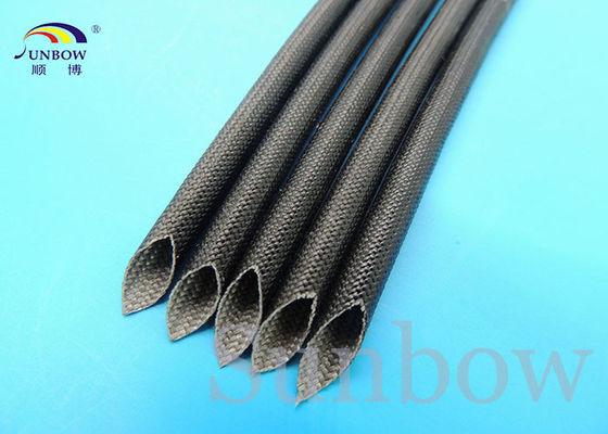 中国 Silicone Fiberglass Sleeving High Temperature 8mm Black サプライヤー