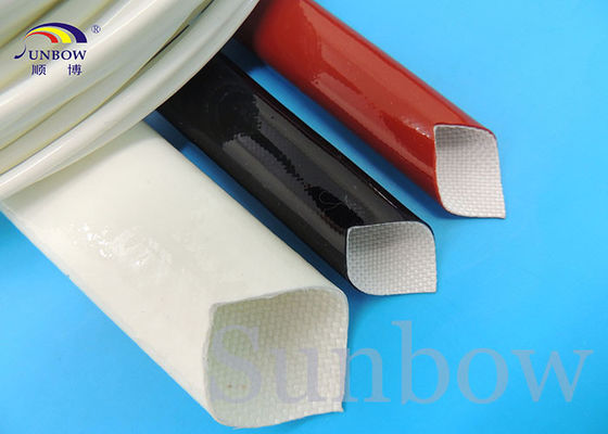 中国 Silicone Rubber Coated High Temperature Fiberglass Sleeve Silicone Fiberglass Sleeving サプライヤー