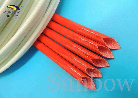 中国 シリコーンのガラス繊維はワイヤー馬具の絶縁材のためにスリーブを付けるシリコーンのガラス繊維にスリーブを付けます サプライヤー