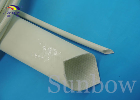 中国 ガラス繊維のシリコーン ゴムはスリーブを付けるUL ROHSの範囲サポートに塗りました サプライヤー
