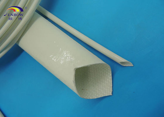 中国 200℃高温抵抗力があるシリコーン ゴムのラッカー シリコーンのガラス繊維の袖 サプライヤー
