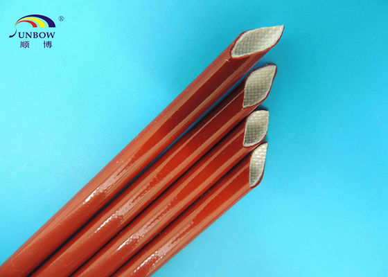 中国 UL E333178 の承認の適用範囲が広い編みこみにガラス繊維の袖/シリコーン ゴムのガラス繊維のスリーブを付けること サプライヤー