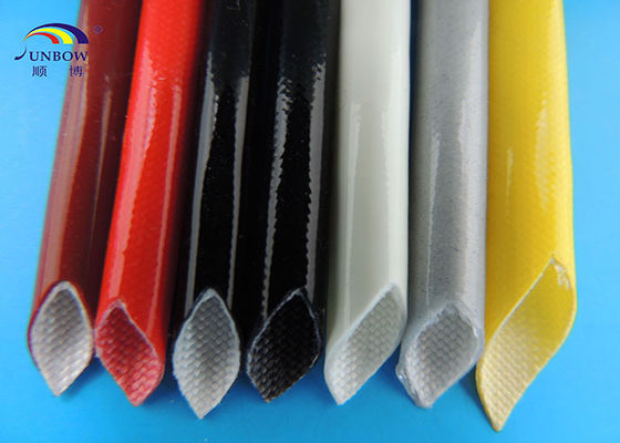 中国 多色のケイ素の管の絶縁材の袖にスリーブを付ける自己 extinguishable シリコーンのガラス繊維 サプライヤー