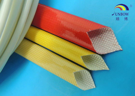中国 電気ケーブルManaagementのためにスリーブを付けるFのクラスPUのコーティングのガラス繊維 サプライヤー