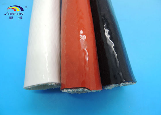 中国 1650℃高温適用範囲が広い編みこみのガラス繊維のスリーブを付ける炎-抑制剤 サプライヤー