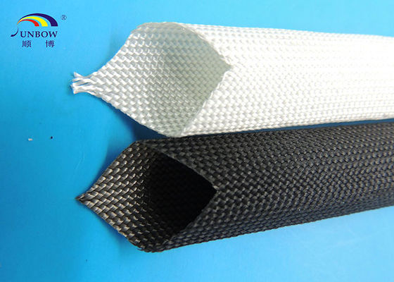 中国 絶縁材ケーブルの保護のためにスリーブを付ける非アルカリのガラス繊維の編みこみの高温ガラス繊維 サプライヤー