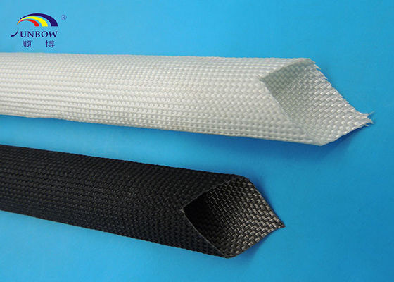中国 炎- ID 12MM にスリーブを付ける抑制柔らかい編みこみの絶縁材の袖/グラス ファイバー サプライヤー