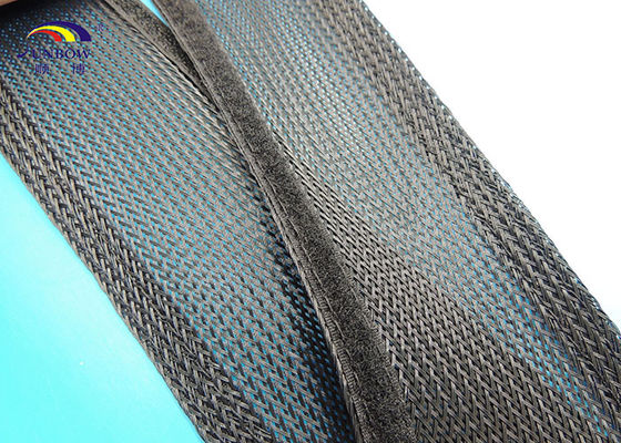 中国 防火効力のあるヴェルクロ編みこみの拡張できるスリーブを付ける反老化の黒 サプライヤー