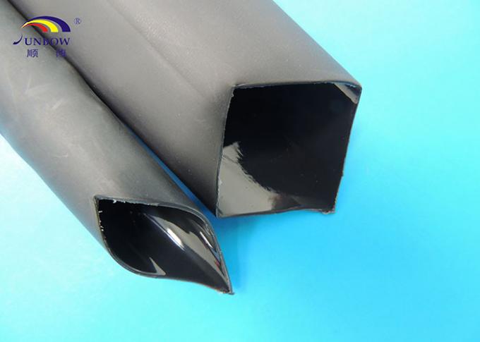 適用範囲が広い熱- Meltable 12.7mmはさみ金の黒の縮みやすいポリオレフィンの管