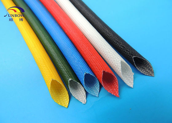 中国 3.5mm の電線の絶縁のシリコーンのガラス繊維のスリーブを付けるグラス ファイバーの袖 サプライヤー