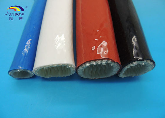 中国 耐熱性ケイ素の上塗を施してある耐火性の性能の環境に優しいガラス生地の袖 サプライヤー