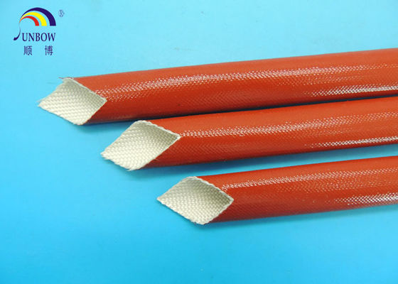 中国 4KV PU およびアクリル樹脂が付いている黄色い拡張できる編みこみのガラス繊維の袖 サプライヤー